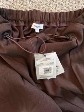 SUNCOO Chocolate Brown Drawstring Hoodie
